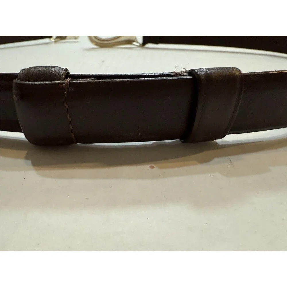 Chicos Ladies Brown Adjustable Belt, Loop Closure M/L RN 79984 Adjustable Slider